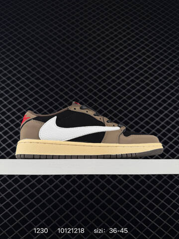 Jordan Travis Scott x Fragment Design x Air Jordan 1 Low OG Yellow Blue White Gum EU 36-45 Sneaker - Unisex (BS-79937)