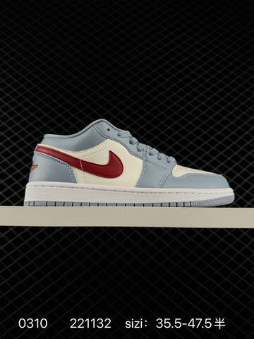 Jordan Air Jordan 1 Low White Navy Grey EU 35 5-47 5 Sneaker - Unisex (BS-79681)