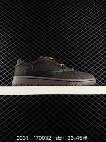 Jordan Air Jordan 1 Low OG SP Travis Scott Black Brown White Sail Red EU 36-45 Sneaker - Unisex (BS-79571)