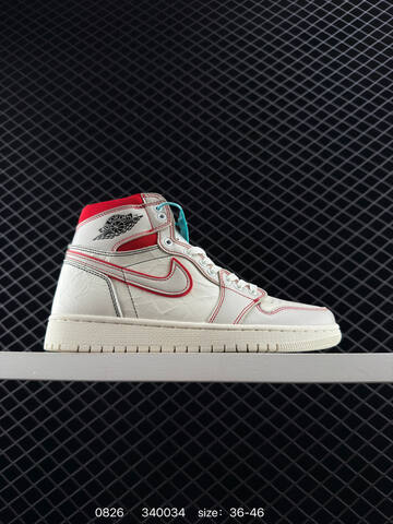 Jordan Air Jordan 1 Retro High DZ5485-010 Sail Red White EU 36-46 Basketball Shoe - Unisex (BS-80830)