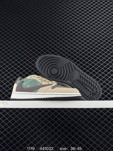 Jordan Air Jordan 1 Low OG SP Beige Green Brown White Black EU 36-45 Sneaker - Unisex (BS-80239)