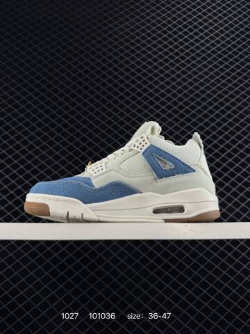 Jordan Air Jordan 4 Retro Light Blue Off White Gum Brown EU 36-47 Basketball Shoe - Unisex (BS-80425)