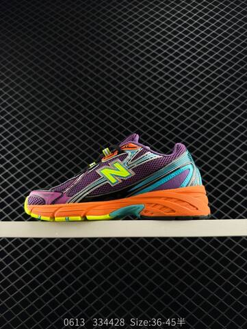 New Balance 740 U740MC2 Purple Orange Neon Yellow Cyan Black EU 36-45 Running Shoe - Unisex (BS-83304)