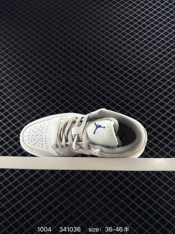 Jordan Air Jordan 1 Low White Gold Grey Gum EU 36-46 Sneaker - Unisex (BS-80582)