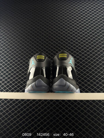 Jordan Air Jordan 11 Black Gamma Blue Yellow EU 40-46 Basketball Shoe - Men's (BS-80950)