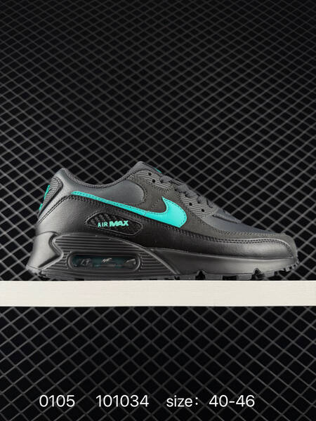 Nike Air Max 90 Black grey with turquoise EU 40-46 lifestyle