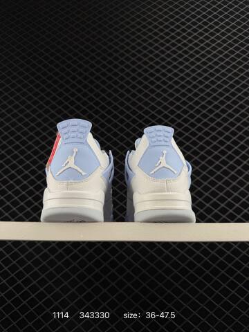 Jordan Air Jordan 4 White Light Blue EU 36-47 5 Basketball Shoe - Unisex BS-80284