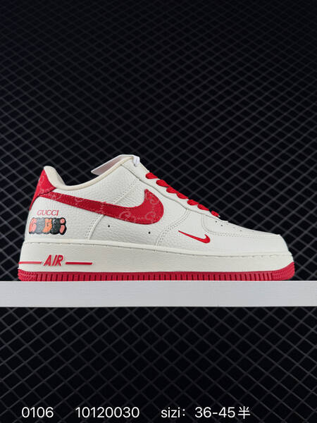 Nike Air Force 1 07 Low White Red Blue EU 36-45 lifestyle