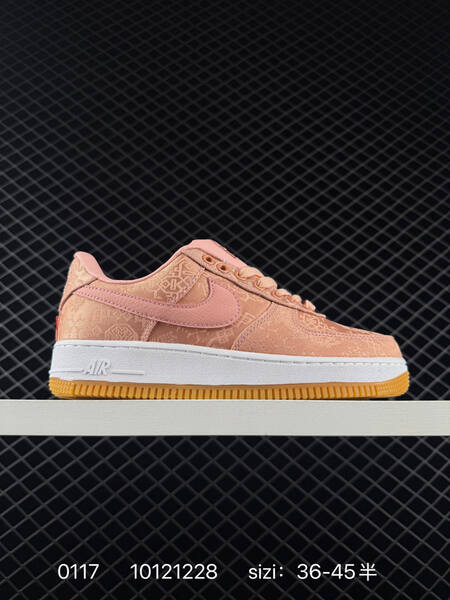 Nike Air Force 1 white blue peach black with gum sole EU 36-45 lifestyle