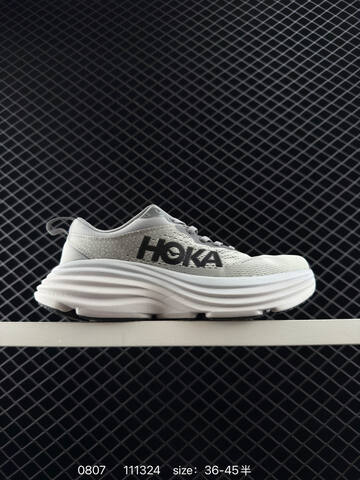 HOKA ONE ONE Bondi 9 Black White EU 36-45 Running Shoe Running Sneakers - Unisex (BS-86511)