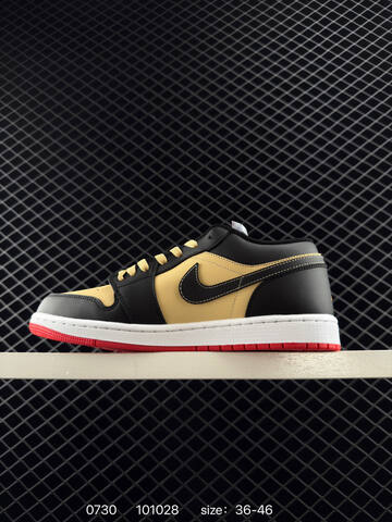 Jordan Air Jordan 1 Low Dong Dan Black Beige White Red EU 36-46 Sneaker - Unisex (BS-80998)
