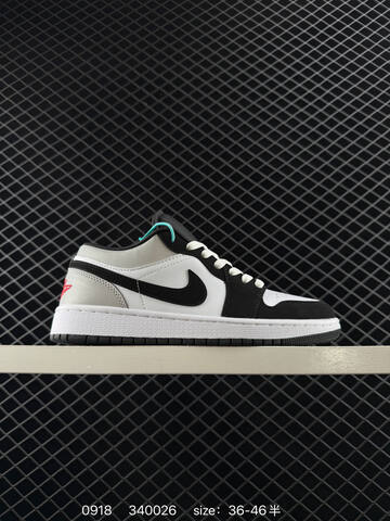 Jordan Air Jordan 1 Low HF3188-106 White Black Grey Red EU 36-46 Sneaker - Unisex (BS-80683)