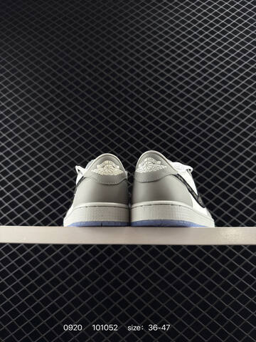 Jordan Air Jordan 1 Low White Grey Black Light Blue EU 36-47 Sneaker - Unisex (BS-80665)