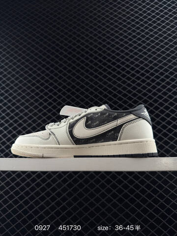 Jordan Air Jordan 1 Low SJ2068-141 Light Grey Off White Dark Grey EU 36-45 Sneaker - Unisex (BS-80619)