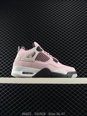 Jordan Air Jordan 4 Retro Pink Grey Black White EU 36-47 Basketball Shoe - Unisex (BS-81165)