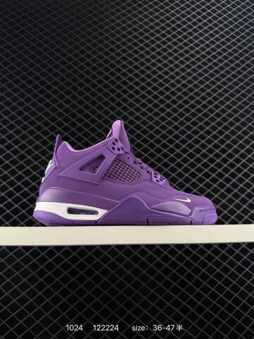 Jordan Air Jordan 4 Retro HF4340-104 Purple White EU 36-47 Basketball Shoe - Unisex (BS-80450)