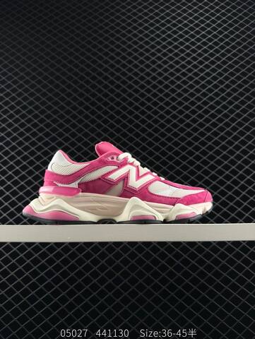 New Balance 9060 fuchsia white off white black