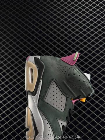 Jordan Air Jordan 6 Retro Bordeaux Black Grey Burgundy Silver EU 40-47 5 Basketball Shoe - Men's (BS-81220)