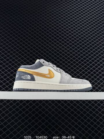 Jordan Air Jordan 1 Low Cream Dark Grey Off White EU 36-45 Sneaker - Unisex (BS-80445)