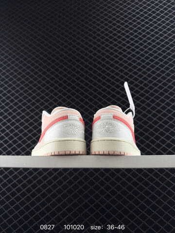 Jordan Air Jordan 1 Low Strawberry Milkshake White Light Pink Coral Sail EU 36-46 Sneaker - Unisex (BS-80824)