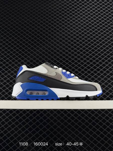Nike Air Max 90 black white grey with purple blue and red accent options EU 36-45 lifestyle