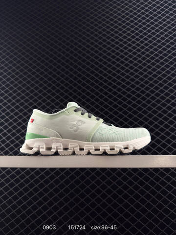 On Cloud X4 Mint Green White Dark Gray EU 36-45 Running Shoe Running Sneakers - Unisex (BS-85504)