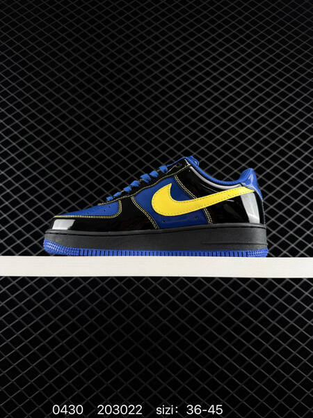 Nike Air Force 1 '07 Low black/blue/yellow EU 36-45 lifestyle