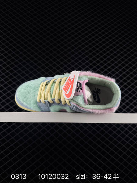 Nike SB Dunk Low Pro pastel blue green pink with yellow laces 36-42 5 skate lifestyle