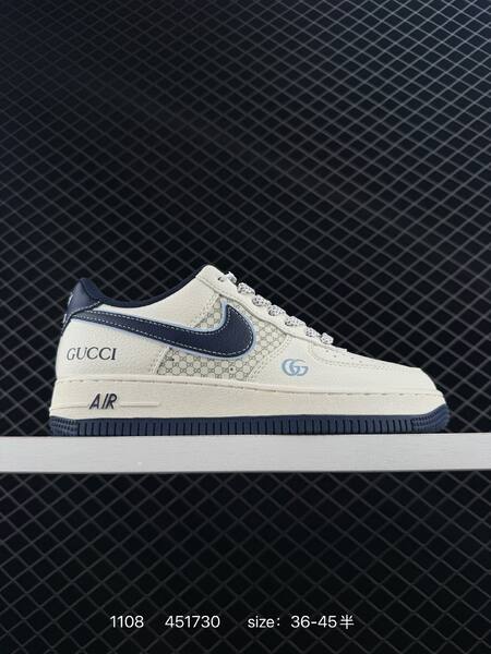 Nike Air Force 1 07 White Cream Navy Grey EU 36-45 lifestyle