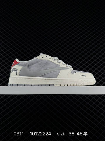 Jordan Air Jordan 1 Low Beige Gray Red White Black Blue EU 36-45 Sneaker - Unisex (BS-79676)