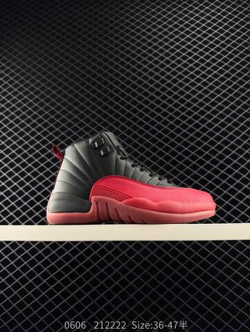 Jordan Air Jordan 12 Retro Flu Game Black Red EU 36-47 Basketball Shoe - Unisex (BS-81256)
