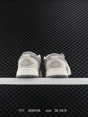 Jordan Air Jordan 1 Low Beige Grey Off White EU 36-45 Sneaker - Unisex (BS-80306)