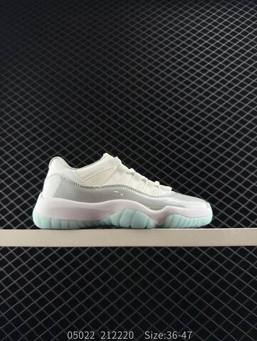 Jordan Air Jordan 11 Retro Low White Light Grey Ice Blue EU 36-47 Basketball Shoe - Unisex (BS-81315)