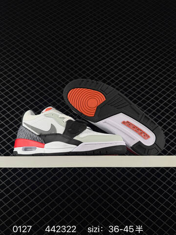 Jordan Air Jordan Legacy 312 Low White Grey Black Red EU 36-45 Basketball Shoe - Unisex (BS-79752)