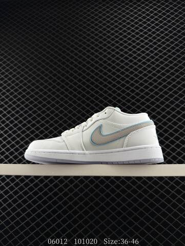 Jordan Air Jordan 1 Low White Grey Light Blue EU 36-46 Sneaker - Unisex (BS-81218)