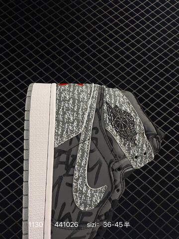 Jordan Air Jordan 1 Retro High OG Black Grey White EU 36-45 Basketball Shoe - Unisex (BS-80147)