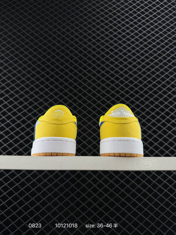 Jordan Air Jordan 1 Low OG SP Travis Scott Canary Yellow Light Grey Blue White Gum EU 36-46 Sneaker - Unisex (BS-80850)