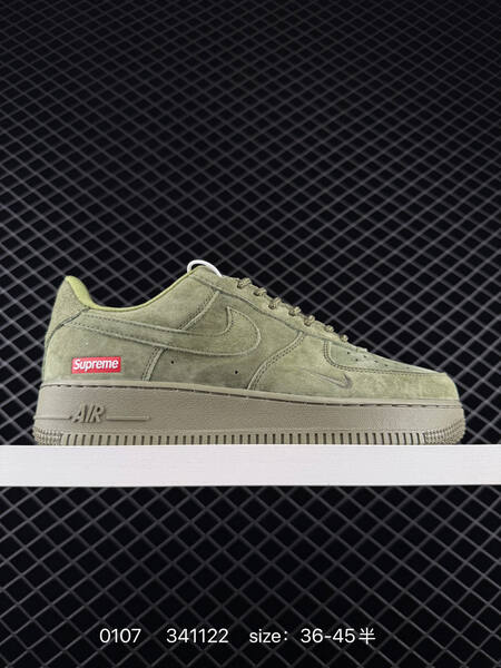 Nike Air Force 1 07 grey green suede 36-45 lifestyle
