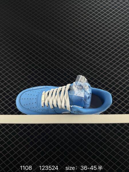 Nike Air Force 1 07 light blue white silver EU 36-45 lifestyle