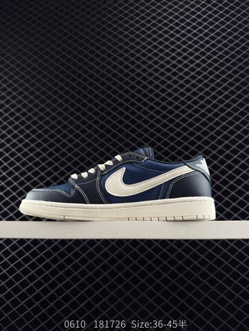 Jordan Air Jordan 1 Low Travis Scott Givenchy Custom Navy Blue Off White EU 36-45 Sneaker - Unisex (BS-81230)