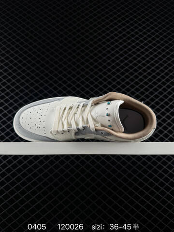 Jordan Air Jordan 1 Low Soft Pearl Sail Grey Light Brown Silver EU 36-45 Sneaker - Unisex (BS-79547)