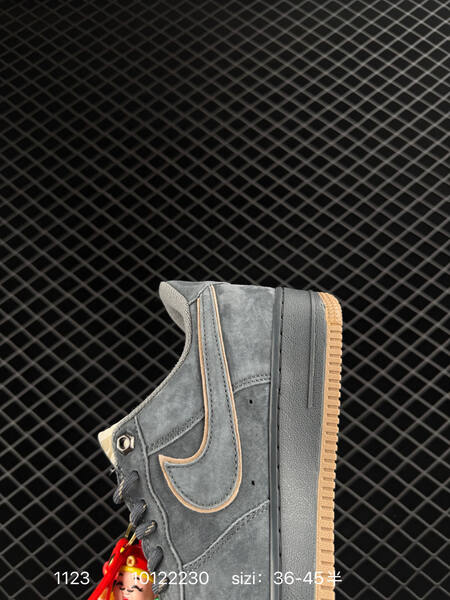 Nike Air Force 1 07 LV8 gray with beige gum accents EU 36-45 lifestyle