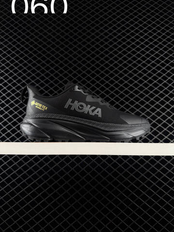 HOKA ONE ONE Challenger ATR 6 GTX Black Dark Grey Trail Shoe Trail Running Sneakers (BS-86211)