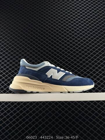 New Balance 997R Navy Blue Light Blue Cream White Grey EU 36-45 Sneaker - Unisex (BS-83259)