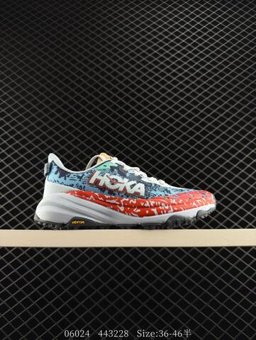 HOKA Speedgoat 6 Purple Teal White Orange EU 36-46 Trail Shoe Trail Running Sneakers - Unisex (BS-86588)
