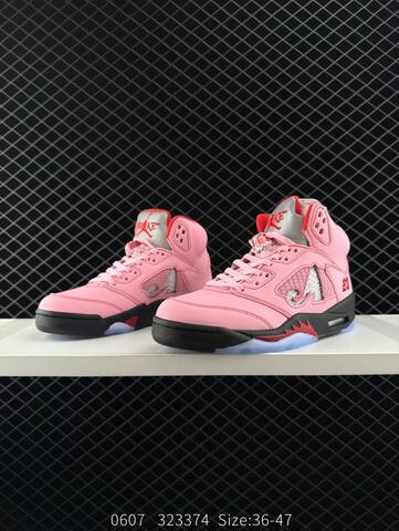 Jordan Air Jordan 5 Retro High Pink Red Black Silver Blue EU 36-47 Basketball Shoe - Unisex (BS-81244)
