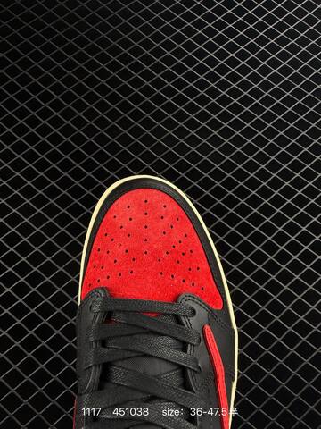 Jordan Air Jordan 1 Low Travis Scott Black Red Cream EU 36-47 5 Sneaker - Unisex (BS-80251)