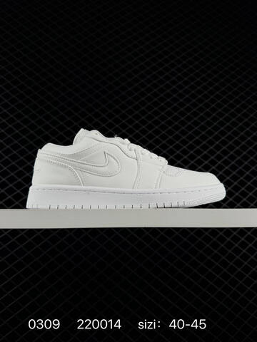 Jordan Air Jordan 1 Low White Black Green EU 40-45 Sneaker - Men's (BS-79684)