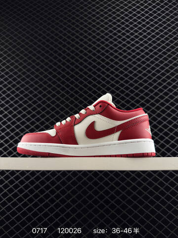Jordan Air Jordan 1 Low White Red Black EU 36-46 Sneaker - Unisex (BS-81055)