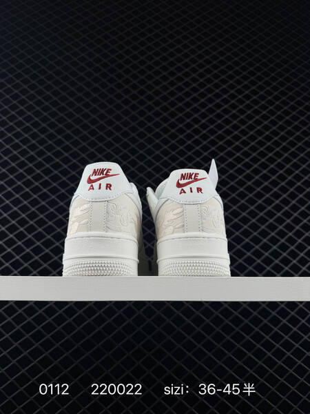 Nike Air Force 1 07 cream white with red accents EU 36-45 5 lifestyle